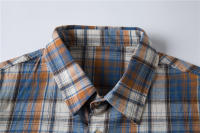 AIOPESON-camisa a cuadros para hombre, camisa 100% de algodón de manga corta, a la moda, informal, para negocios sociales, para verano - details 6