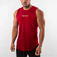 New Arrival Quick-drying Summer Men's Printed Basketball Bodybuilding Fitness Breathable Gyms Sports O-neck Tank Top - details 6