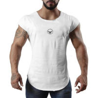 Men Muscle Vests Cotton Breathable Sleeveless Tank Tops Solid Fashion Print O-neck T-shirts Gym Bodybuilding Fitness Tank Tops - details 10
