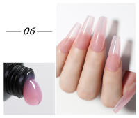 Parkson-Gel para extensión de uñas, construcción rápida LED de Gel UV, color rosa y blanco, 15ml - details 10