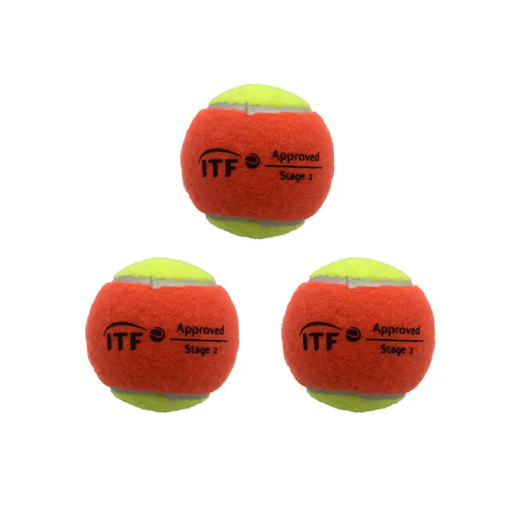 Bolas de Tenis de Fibra de Goma de Alta Elasticidad ITF Entrenamiento Profesional para Competencias - 1