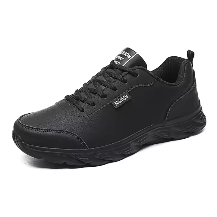 Zapatillas de correr transpirables para hombre, Zapatos Deportivos ligeros de cuero para exteriores, Zapatos atléticos para caminar - 1