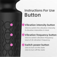 Vibrador gran masajeador corporal av punto G masajeador de barra mágica potente clítoris HV - 270 estimulador femenino juguetes para adultos - details 22
