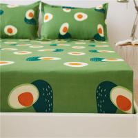 Sábana bajera de algodón estampada, sábanas para cama de cuatro esquinas con banda elástica (sin fundas de almohada), 1 ud. - details 25