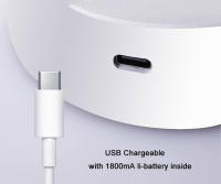 Luz LED inalámbrica con Base magnética, lámpara de mesita de noche regulable con Interruptor táctil, recargable por USB, color blanco y negro - details 2