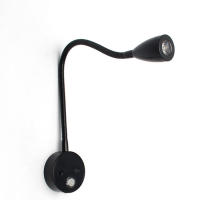 Luz de mapa de 12 voltios con cuello de cisne, lámpara LED de trabajo de aluminio negro de 3000K y 6000K para el hogar, coche, camión, barco, autocaravana y avión - details 3