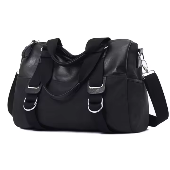 Bolso de hombro tipo bandolera de lona para gimnasio, correa ajustable, bolso de viaje deportivo de corta distancia, bolso de mano de gran capacidad - 1