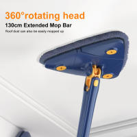 Mopa de Triángulo Ajustable de 360 Grados Limpiador de Ventanas de Microfibra Autogiratorio - details 17