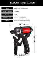 Entrenador de Fortaleza de Agarre de Mano Ajustable Material de Nylon Entrenador de Deportes y Salud para Alivio del Estrés y Fortaleceimiento de Músculos - details 8