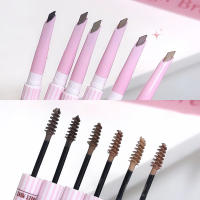Crema de Tinte de Cejas 3D Duradera Impermeable Lápiz de Cejas de Doble Cabeza - details 5