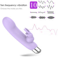 1pc Conejo Tapping G-Spot Patting Vibrador para Mujeres AV Masaje Stick Clítoris Estimulador de Clítoris Potente Consolador Estimulador de Clítoris Vagina Anal Plug Juguetes Sexuales Mujer para Adultos - details 4