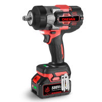 ONEVAN-llave de impacto eléctrica sin escobillas, 2800N.M de torsión, 5 velocidades, destornillador inalámbrico, herramienta eléctrica para juego de pines de batería Makita - details 12