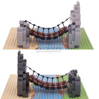 Set de Puente de Bloques MOC Montaña Jungla Bosque Construcción Kit de Modelo de Partes de Bloques - details 4