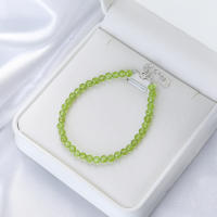 Pulseras hechas a mano de turmalina de Plata de Ley 925 con piedra Natural de 4 mm para mujer, regalo y joyería para fiesta, brazaletes de amatista - details 6