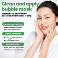 Aplicador de limpieza Mascarilla de burbujas Aplicador suave hidratante Mascarilla de barro limpiadora de acné y espinillas de oxígeno - details 0