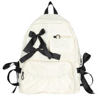 Mochila escolar con lazo para mujer y niña, morral bonito con personalidad, estilo universitario - details 32