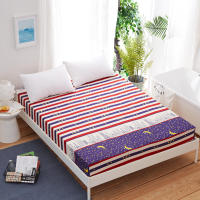 Sábana bajera de algodón estampada, sábanas para cama de cuatro esquinas con banda elástica (sin fundas de almohada), 1 ud. - details 19