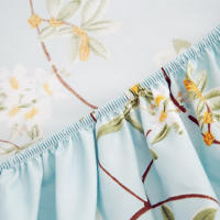 Sábana bajera de algodón estampada, sábanas para cama de cuatro esquinas con banda elástica (sin fundas de almohada), 1 ud. - details 39