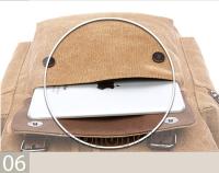 Mochila vintage de lona para ordenador portátil para hombre y mujer, morral escolar antirrobo a la moda, morral escolar para viaje - details 16