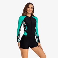 Traje de Baño Boyleg para Hombre 2023 con Manga Larga Traje Deportivo de Natación Traje de Surf Rashguard de Nylon Cómodo para Primavera/Verano - details 3