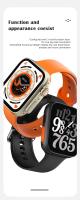 Reloj inteligente T900 Pro Ultra serie 8 para hombre y mujer, pulsera completamente táctil con Bluetooth, llamadas, deportes, monitoreo del sueño, 2,09 - details 3