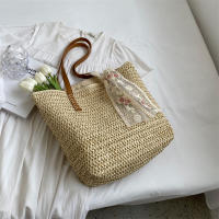 Bolso cuadrado de paja para playa, tejida a mano bandolera, rafia, ratán, compras, viaje, informal, bohemio, Verano - details 20