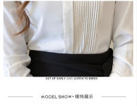 Camisa de mujer Top con botones de gasa Camisa blanca femenina - details 1
