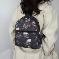 Mochila con estampado de calavera fantasma para mujer, bolso de hombro para ordenador portátil, Halloween, Oxford, escolar, GirlsTravel Daypack - details 4