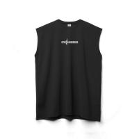 Camiseta sin mangas de entrenamiento para hombre, camisa informal con estampado de cuello redondo, resistente al sudor, cómoda, de secado rápido - details 2