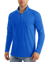 MAGCOMSEN men's long sleeve sun shirts upf 50+ tees 1/4 zip up fishing running rash guard t-shirts - details 30