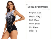 Rashguard-bañador deportivo de una pieza para mujer, traje de baño sin mangas para surfear, ropa de playa - details 1