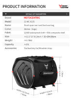 Bolsa de Cola de Motocicleta MOTOCENTRIC Bolsa de Viaje de Gran Capacidad Impermeable - details 15