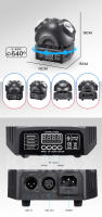 Luces DJ de 36W Haz de Cabeza Móvil con Haz LED RGBW Efecto de Fiesta Disco - details 2