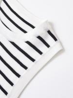 2025 Top sin mangas de punto a rayas con cuello redondo para mujer, Top corto informal de verano, ropa de mujer - details 4