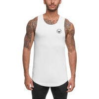 Summer Workout Gym Tank Top Men Muscle Sleeveless Sportswear Shirt Fashion Clothing Bodybuilding Singlet Fitness Breathable Vest - details 11