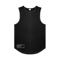 Summer Men's Trendy Brand Printed Gym Sports Bodybuilding Fitness Loose Mesh Quick-drying Workout Sleeveless Shirt - details 14