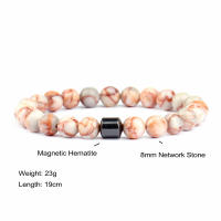 Ojos de tigre cuentas de piedra natural hechas a mano hombres hematita magnética accesorio pulseras para novio padre regalo - details 22