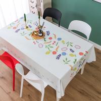 Manteles rectangulares simples y pequeños con estampado fresco para decoración De mesa y fiesta, impermeable, antimanchas - details 4