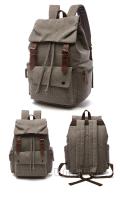Mochila vintage de lona para ordenador portátil para hombre y mujer, morral escolar antirrobo a la moda, morral escolar para viaje - details 11