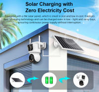 Cámara de seguridad solar KERUI de 4MP con doble lente AOV, 4G, WiFi, para exteriores, con visión nocturna. - details 6