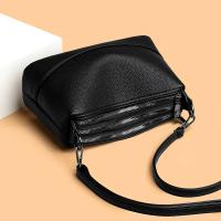 Bolso de cuero PU para mujer, bandolera suave de diseñador, de gran capacidad, de lujo, a la moda - details 10