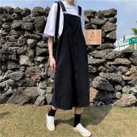 Vestido de mezclilla para mujer Falda con tirantes de mezclilla de longitud media - details 1