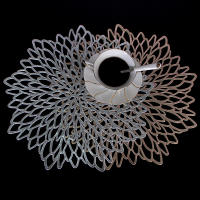 4 Uds. Mantel Individual de PVC bronceado con flor de hibisco, 38cm - details 11