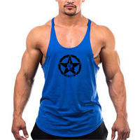 Muscleguys Mens Fitness Bodybuilding Graphic Design Y Back Summer Fashion Casual Bodybuilding Sleeveless Shirt - details 11