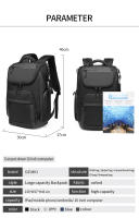 Mochila para Hombres de Gran Capacidad Multifuncional con Múltiples Bolsillos Impermeable Bolsa de Viaje para Negocios Bolsa para Portátil de 15.6 - details 17