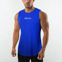 New Arrival Quick-drying Summer Men's Printed Basketball Bodybuilding Fitness Breathable Gyms Sports O-neck Tank Top - details 4