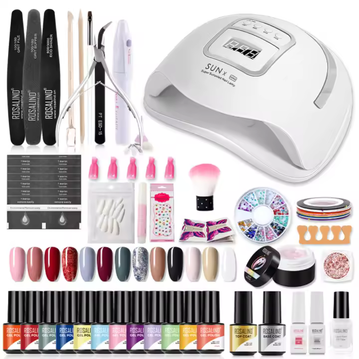 ROSALIND-Conjunto de esmaltes en Gel para uñas, herramientas de manicura, conjunto completo, para Semi permanente, necesita UV LED - 1