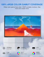 UPERFECT 18 UMax 18,5 "Monitor de ordenador portátil 120hz pantalla FHD con tipo C Mini HDMI VESA soporte de elevación giratorio - details 2