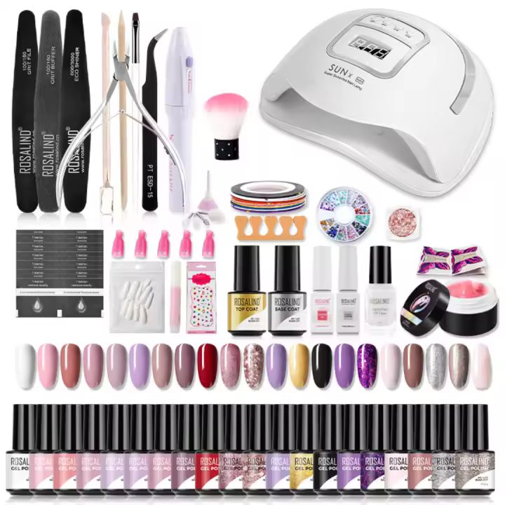 ROSALIND-Conjunto de esmaltes en Gel para uñas, herramientas de manicura, conjunto completo, para Semi permanente, necesita UV LED - 1