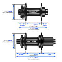 WALGUN-buje elevador de 4 rodamientos, 6 trinquetes, 3 dientes, 120 clics, 12x148, 15x110, para HG MS XD 8, 9, 10, 11, 12S, 28, 32 agujeros, piezas de bicicleta - details 2